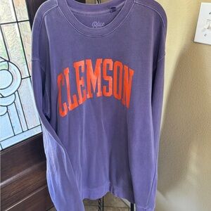 Purple Clemson Long Sleeve Sweatshirt